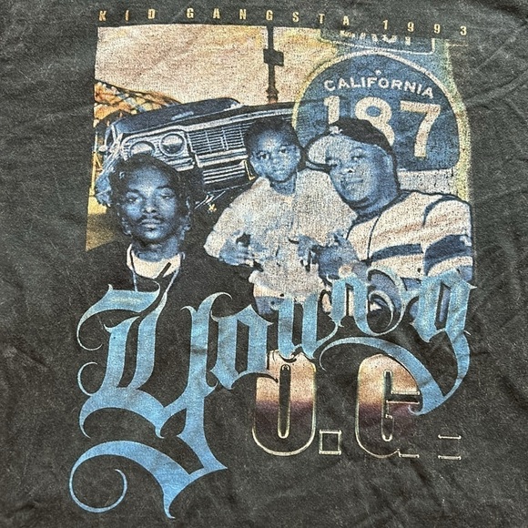 Kid Gangsta 1993 Young OG Dr Dre Snoop Bow Wow Rap T shirt Size Small - Picture 3 of 9